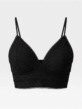 Love Tree Black Lace Bralette Crop Top